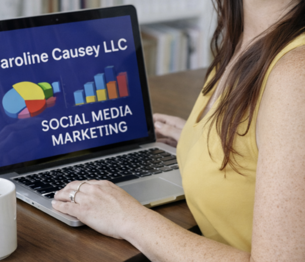 Social media manager helping small businesses grow through social media marketing and SEO